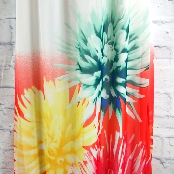 🔵BOGO FREE🔵 Bisou Bisou Maxi Dress Floral Strappy Sz 10 - Picture 3 of 6